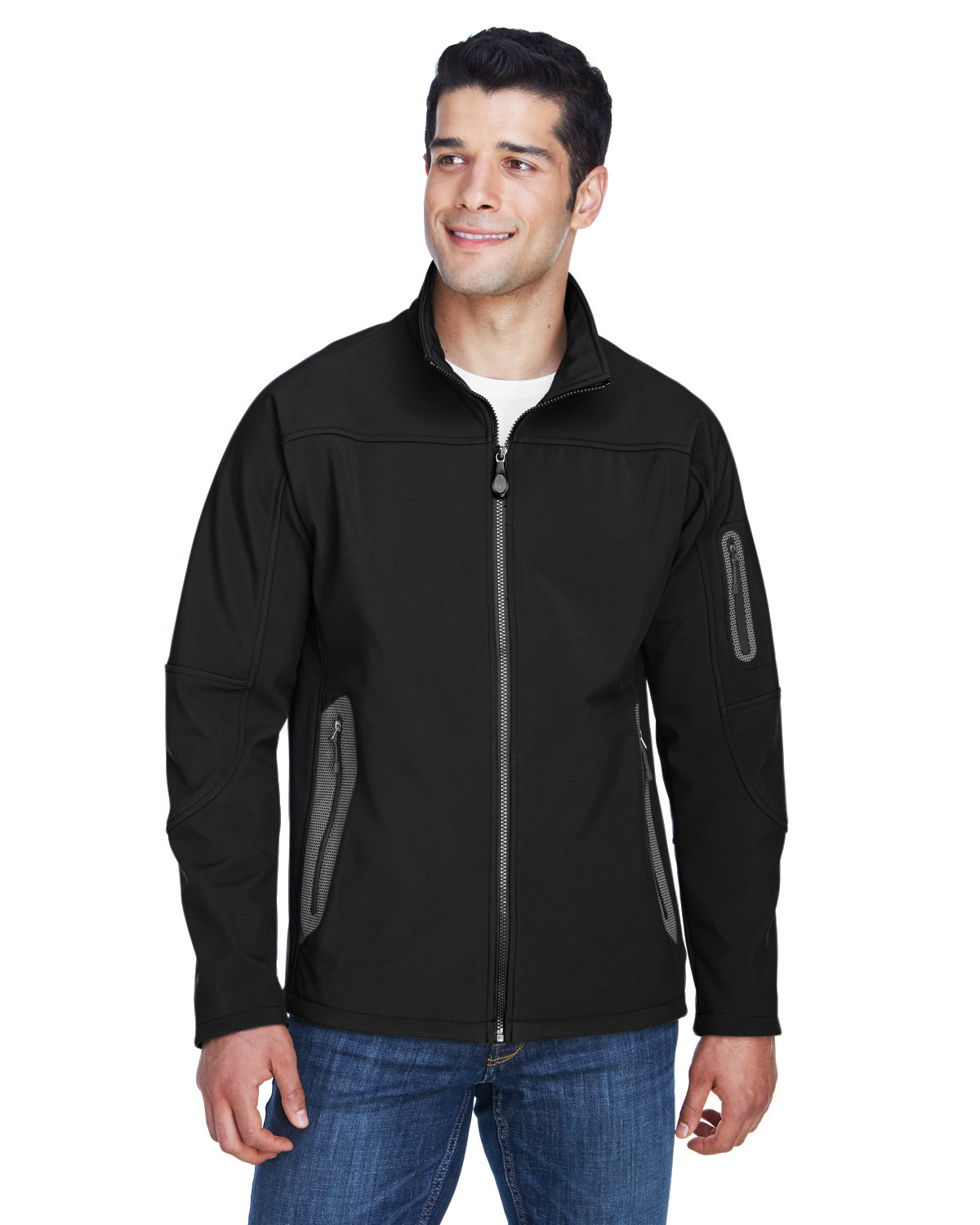 North End 88138 - Men's Three-Layer Fleece Bonded Soft Shell Technical ...