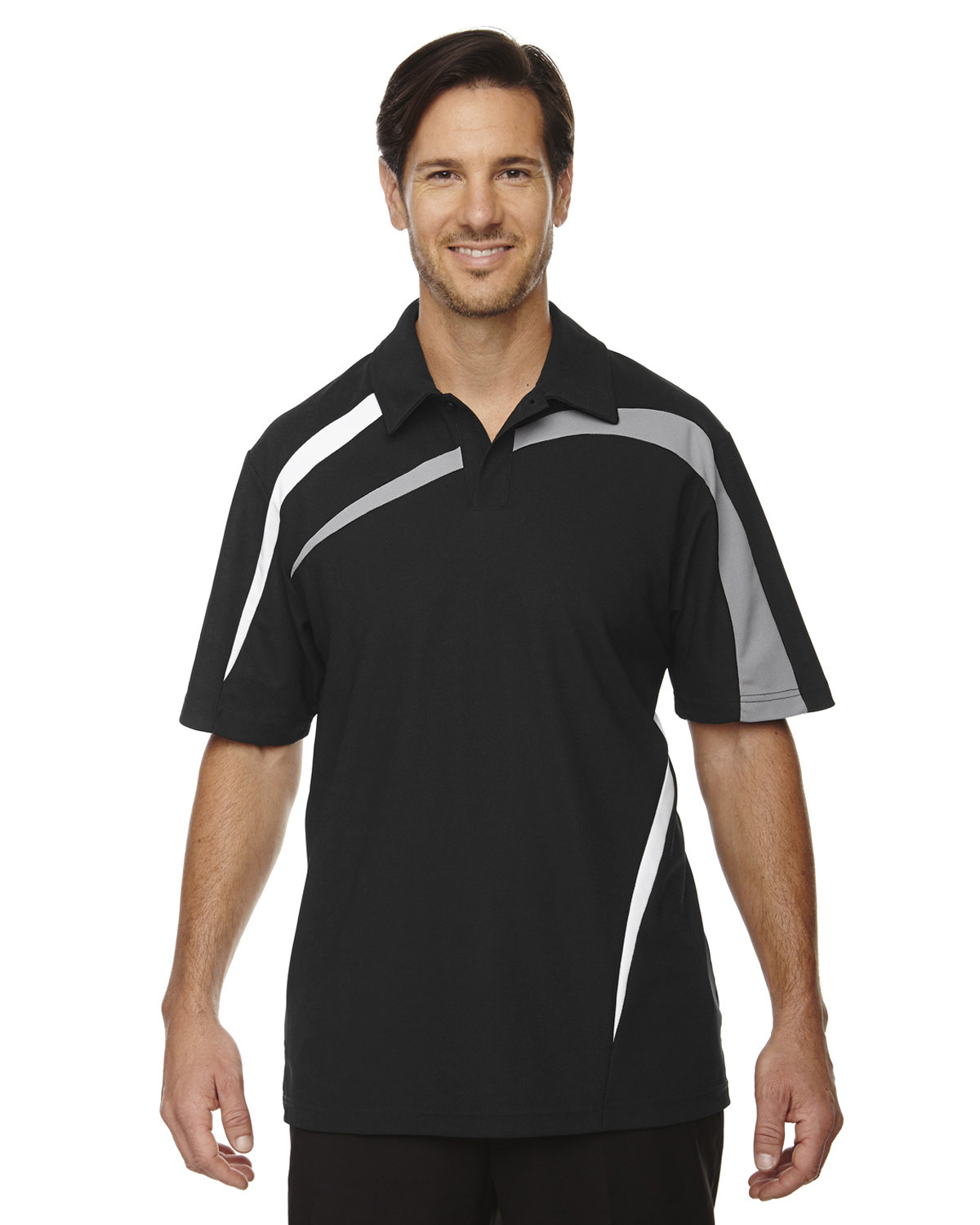 North End 88645 - Men's Impact Performance Polyester Pique Colorblock Polo