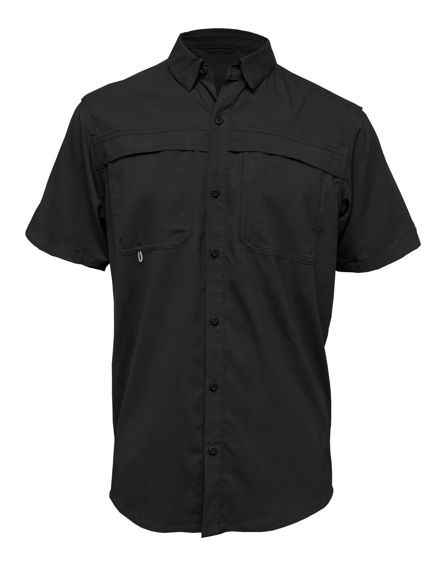BAW Athletic Wear 3100 adult Short Sleeve Fishing Shirt Black