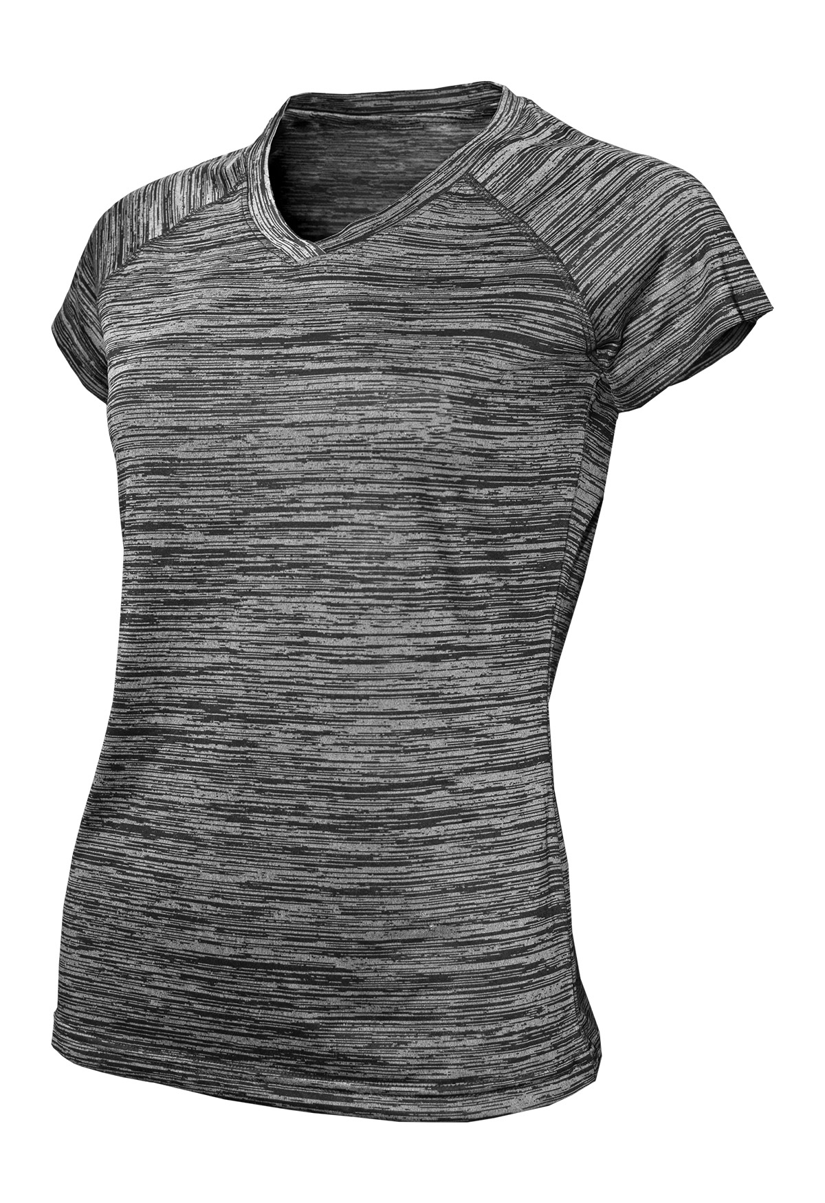BAW Athletic Wear DT57 - Ladies Short Sleeve Dry-Tek V-Neck T-Shirt