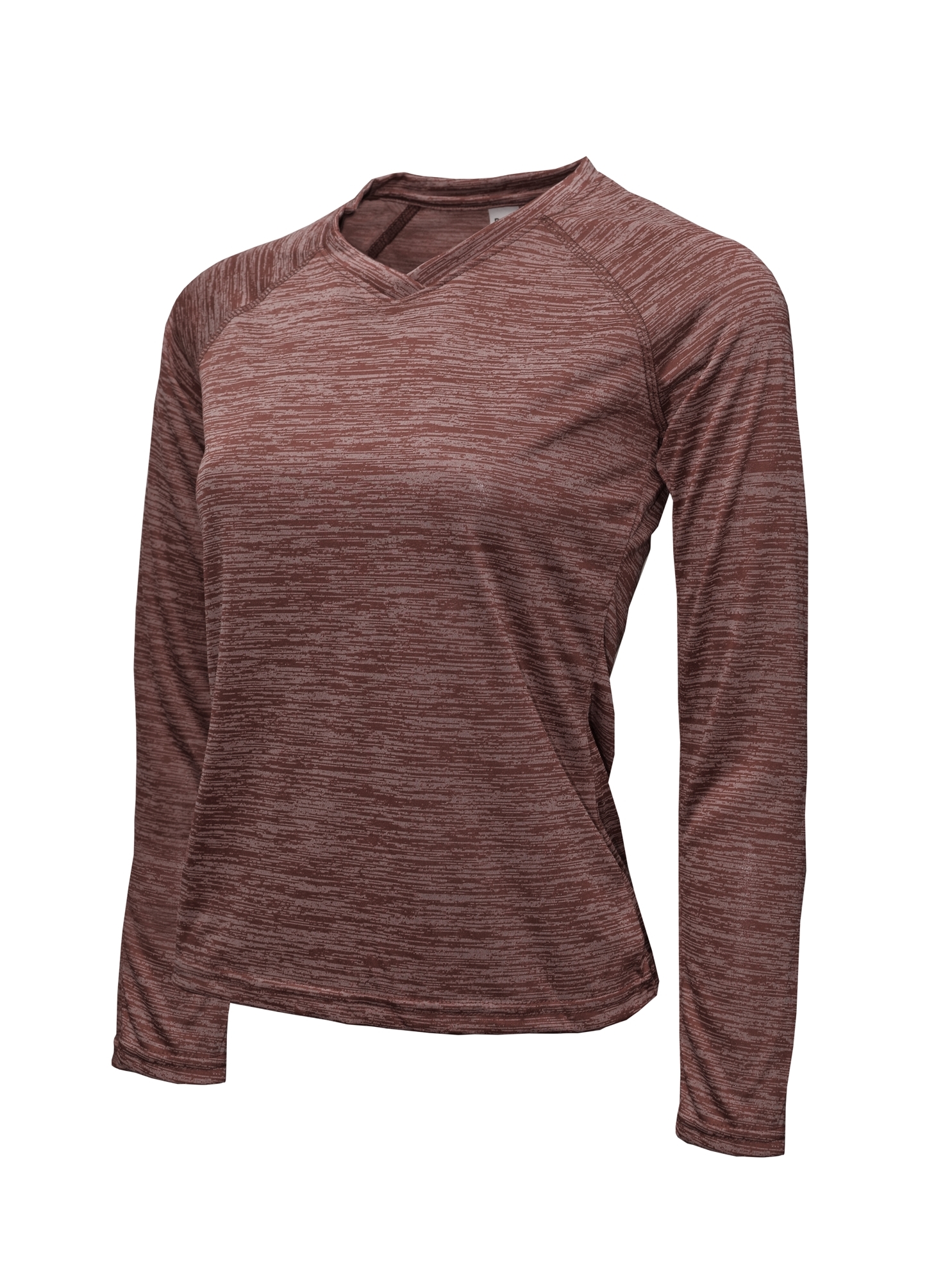 BAW Athletic Wear DT87 - Ladies Long Sleeve Dry-Tek V-Neck T-Shirt