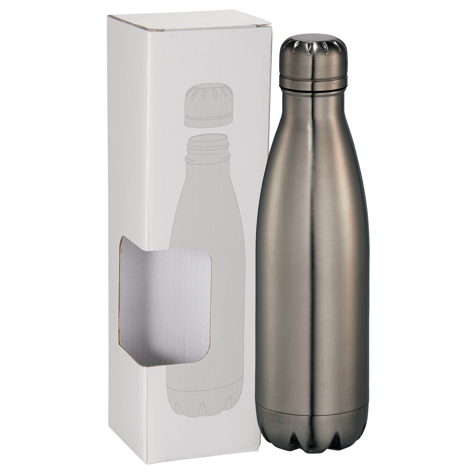LEEDS 1626-74 - Copper Vacuum Insulated Bottle 17oz w/ Window Box