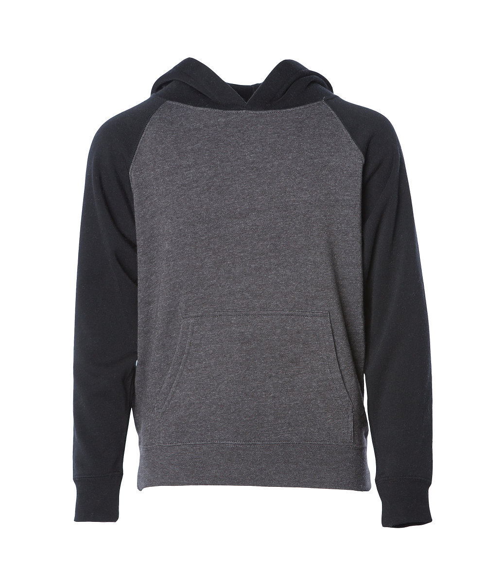 Independent Trading Co. PRM15YSB - Youth Lightweight Special Blend Raglan Hooded Pullover