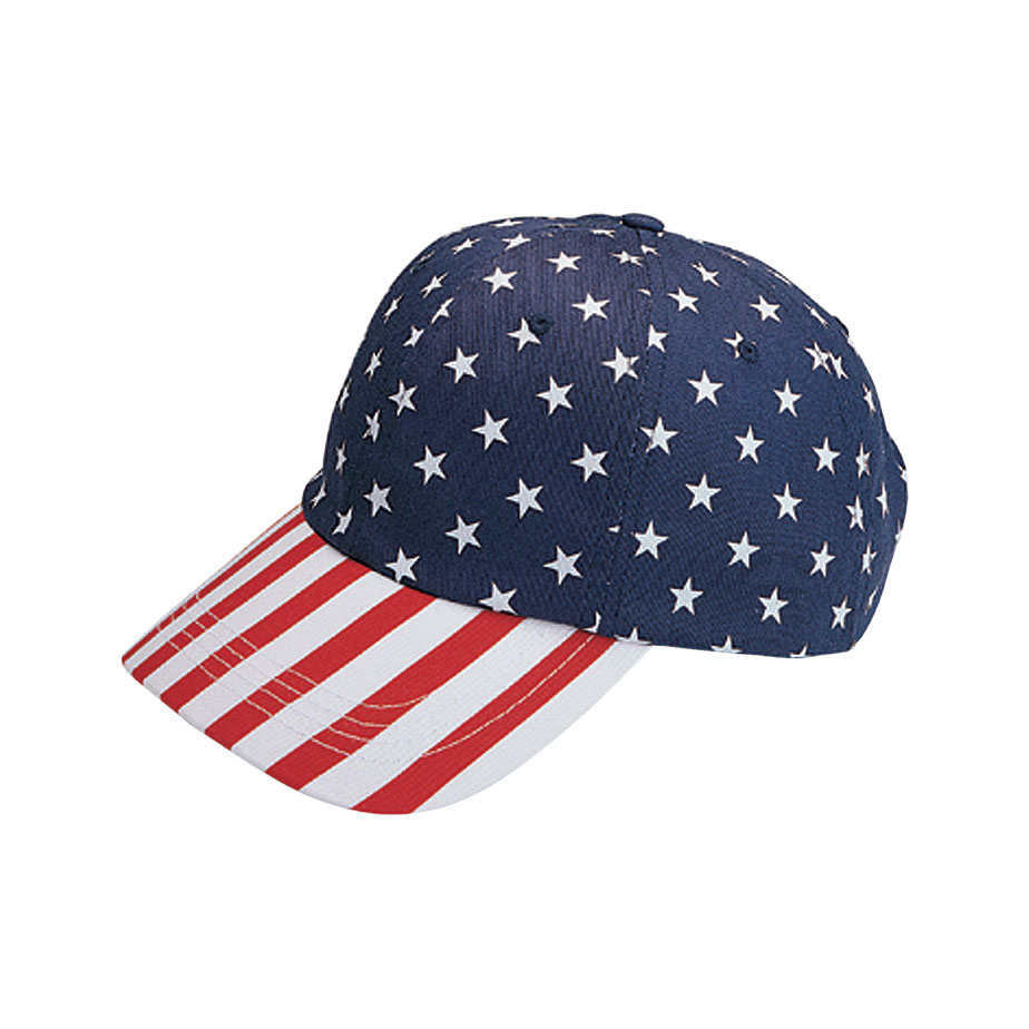 Mega Cap 6916 - Low Profile USA Flag Print Twill Cap