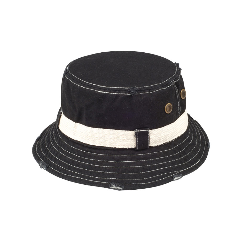 Mega Cap 7917 - Frayed Cotton Twill Washed Bucket Hat