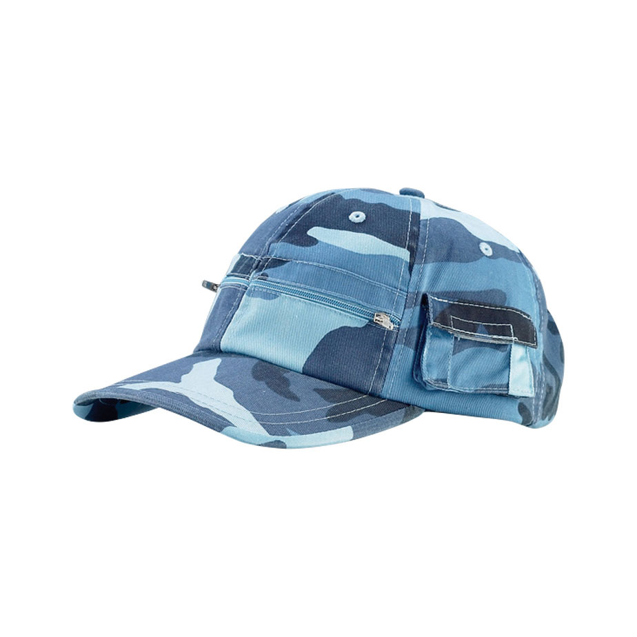 Mega Cap 9014 - Casual Style Camouflage Twill Washed Pocket Cap