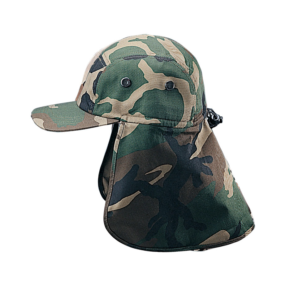 Mega Cap 9020A - Camouflage Twill Cap W/Flap