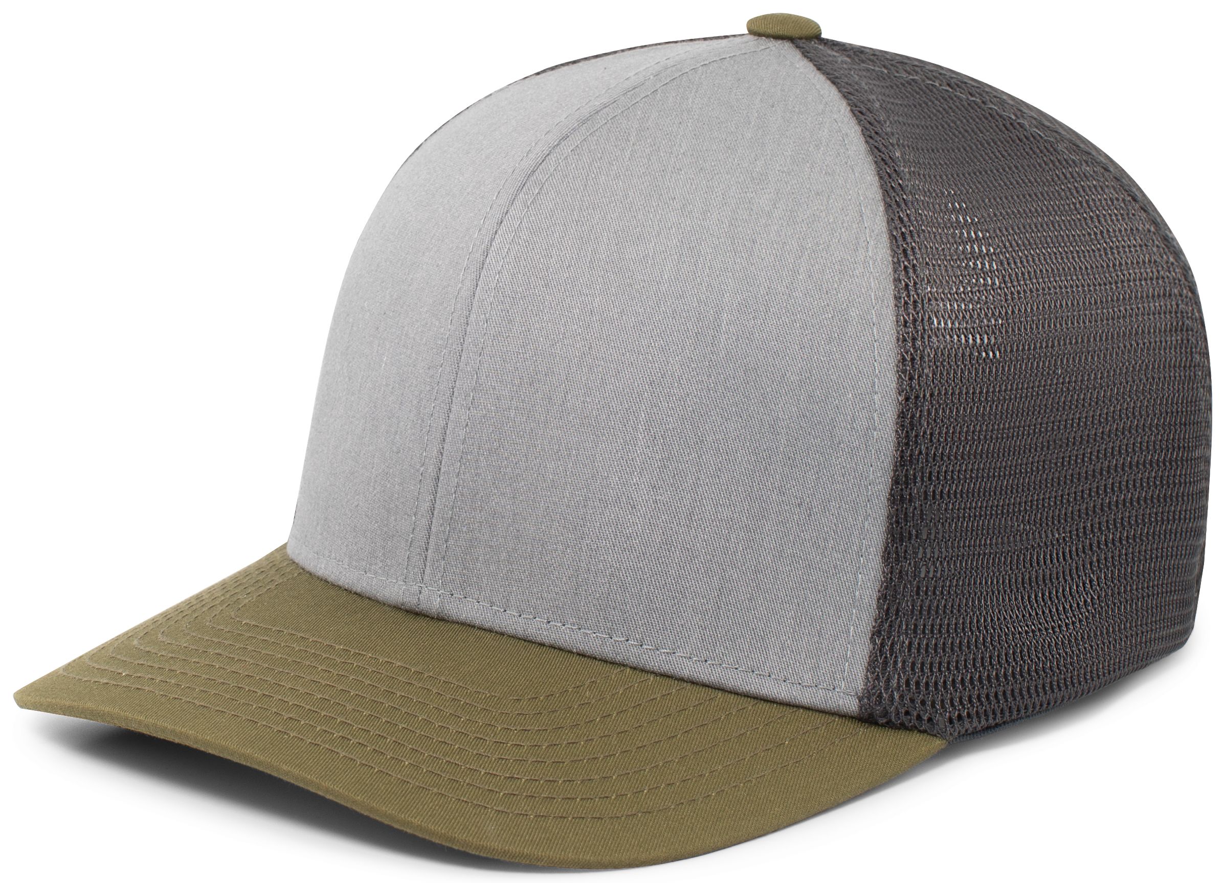 click to view Heather Grey/Lt Charcoal/Moss Green
