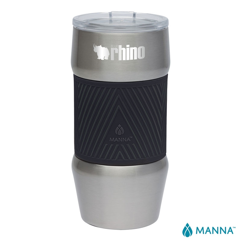Manna™ CM1005 - 20 oz. Renegade Stainless Steel Tumbler w/ Silicone Grip