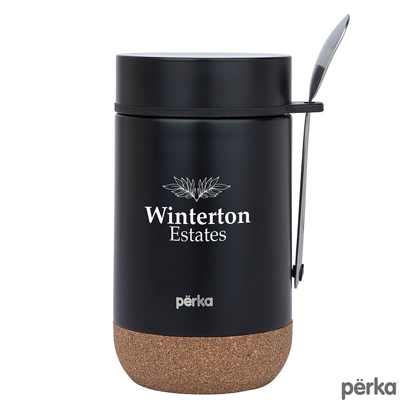 Perka® KM4402 - Charlton 14 oz. Double Wall, Stainless Steel Tumbler / Food Jar