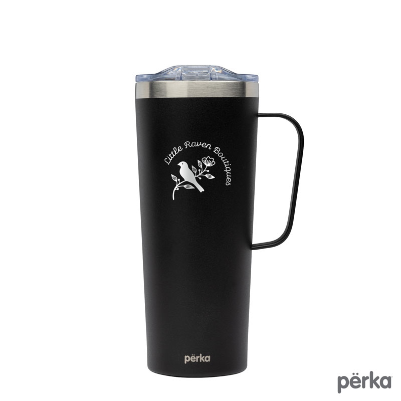 Imprinted Perka Insulated Spill-Proof Mugs (17 Oz.)