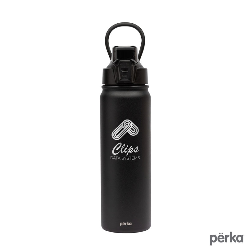 Perka® KW2519 - Rex 24 oz. Double Wall, Stainless Steel Water Bottle