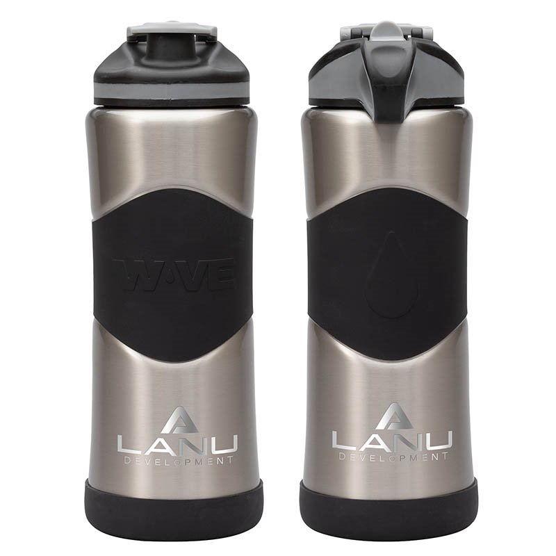 Sovrano KW3503 - Wave® Big Sur 34oz. Double Wall Stainless Steel Water Bottle w/ Copper Lining