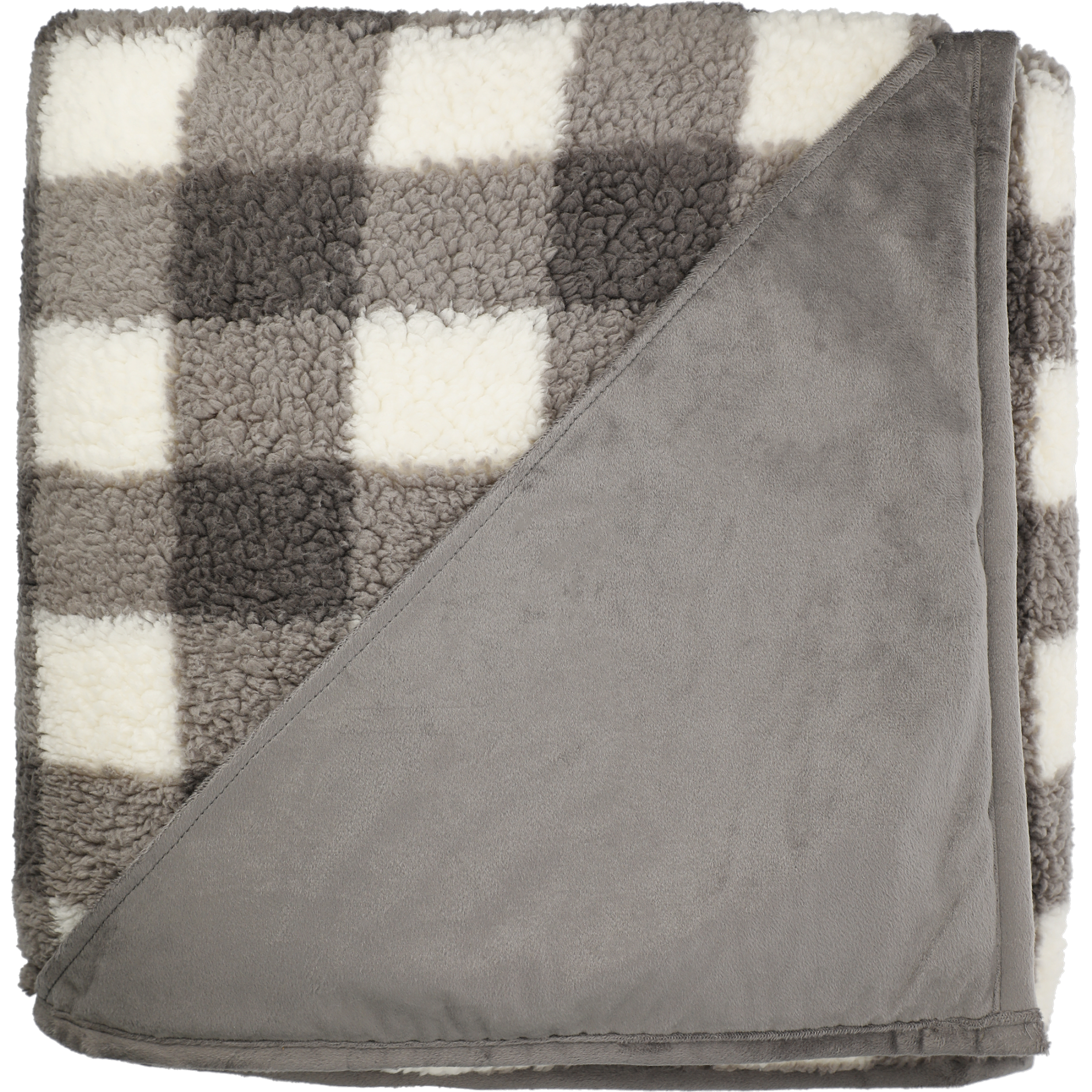 Field & Co. 1081-52 - Double Sided Plaid Sherpa Blanket