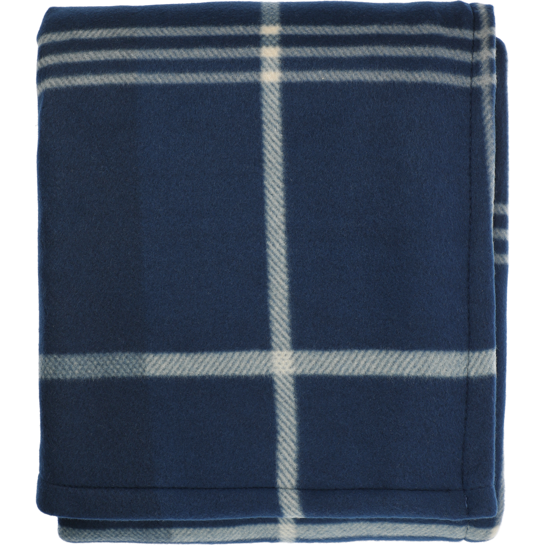 LEEDS 1080-72 - Plaid Fleece Sherpa Blanket