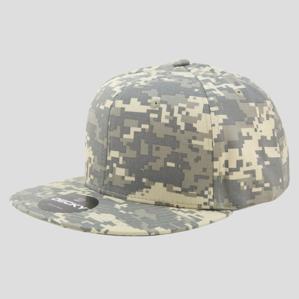 Decky 1047 - 6 Panel High Profile Structured Camo Snapback