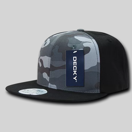 Decky 1049 - 6 Panel High Profile Structured Camo Snapback