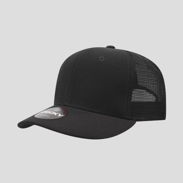 Decky 1053 - 6 Panel Mid Profile Structured Acrylic/Polyester Trucker