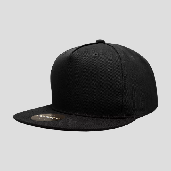 Decky 1064 - 5 Panel High Profile Structured Cotton/Poly Blend Snapback