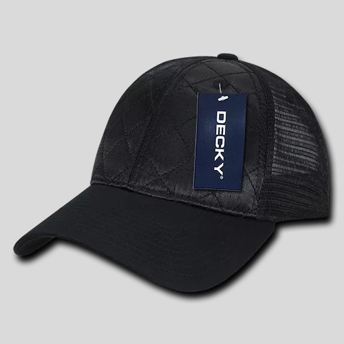 Decky 1142 - 6 Panel Low Profile Structured Quilted Trucker