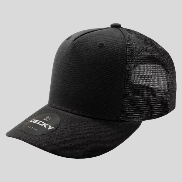 Decky 1145 - 5 Panel High Profile Structured Acrylic/Polyester Trucker