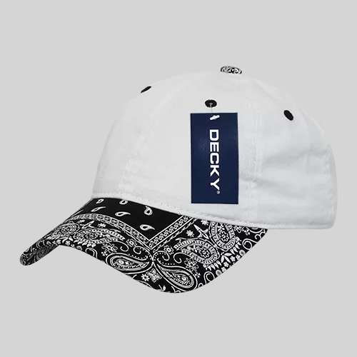 Decky 256 - 6 Panel Low Profile Relaxed Bandanna Bill Dad Hat