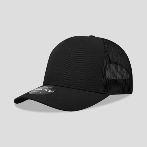 Decky 6030 - 5 Panel Mid Profile Structured Cotton/Poly Blend Trucker