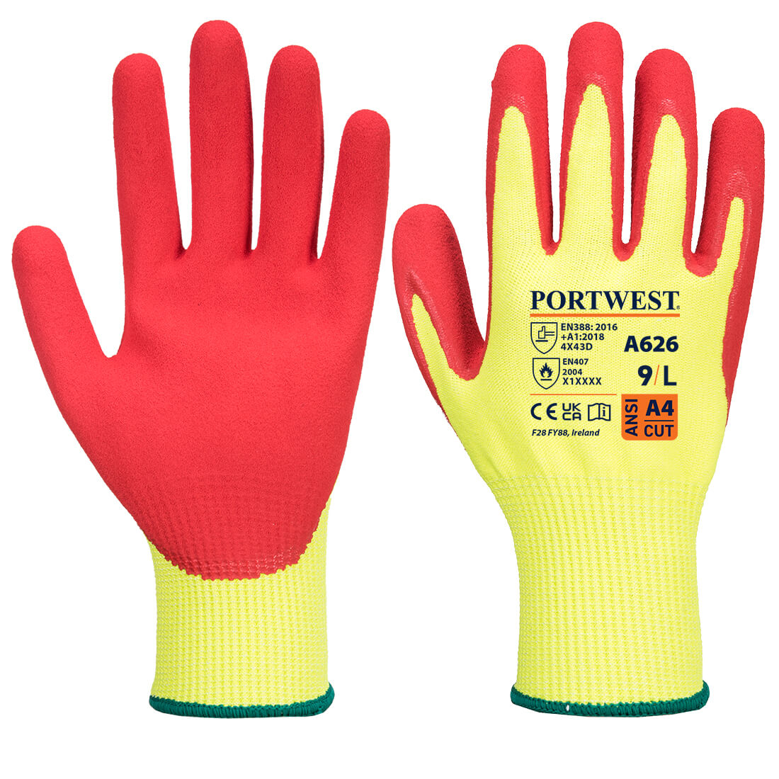 Portwest A626 - Vis-Tex HR Cut Glove