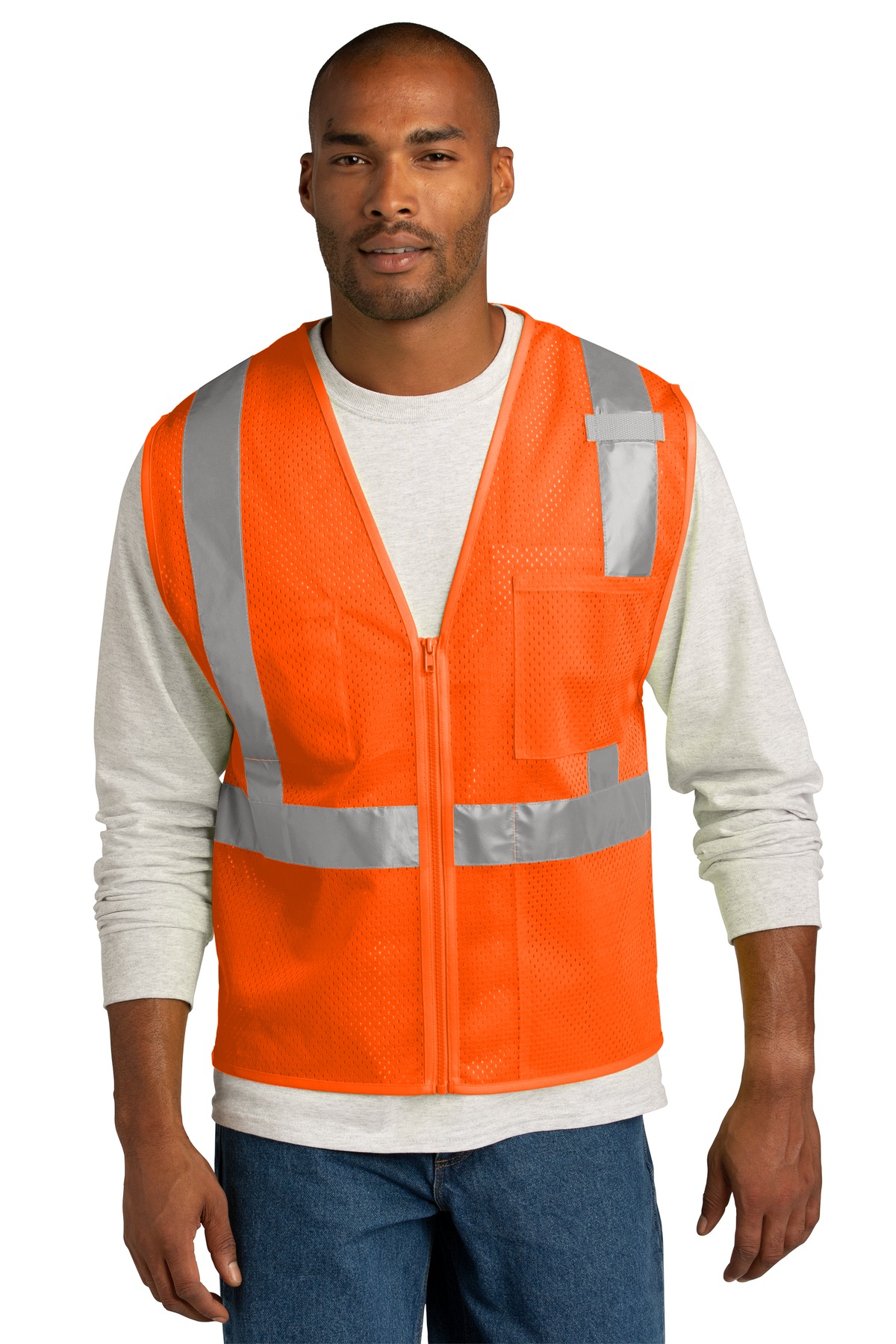 CornerStone® CSV102 - ANSI 107 Class 2 Mesh Zippered Vest