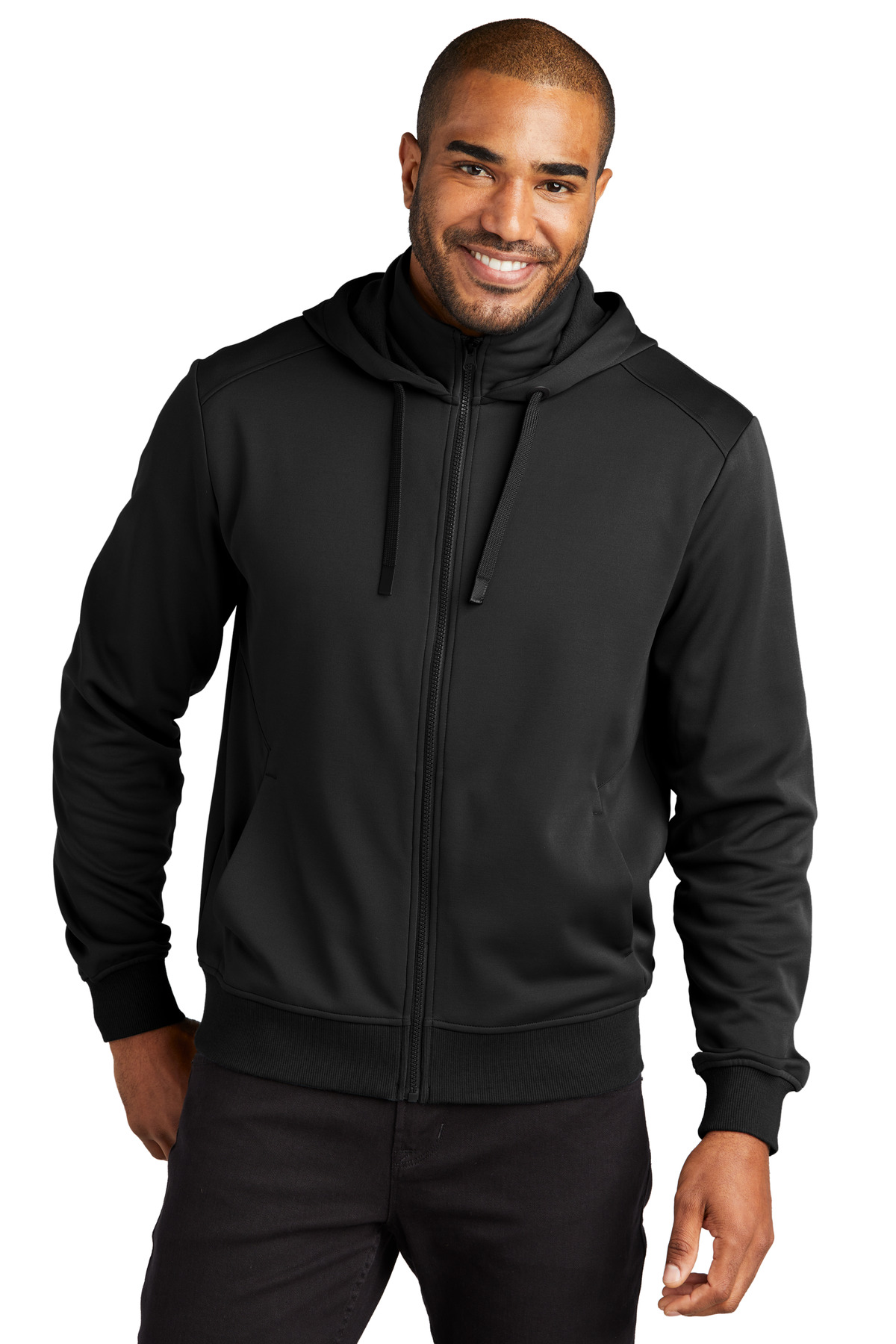 Port Authority® F814 - Smooth Fleece Hooded Jacket