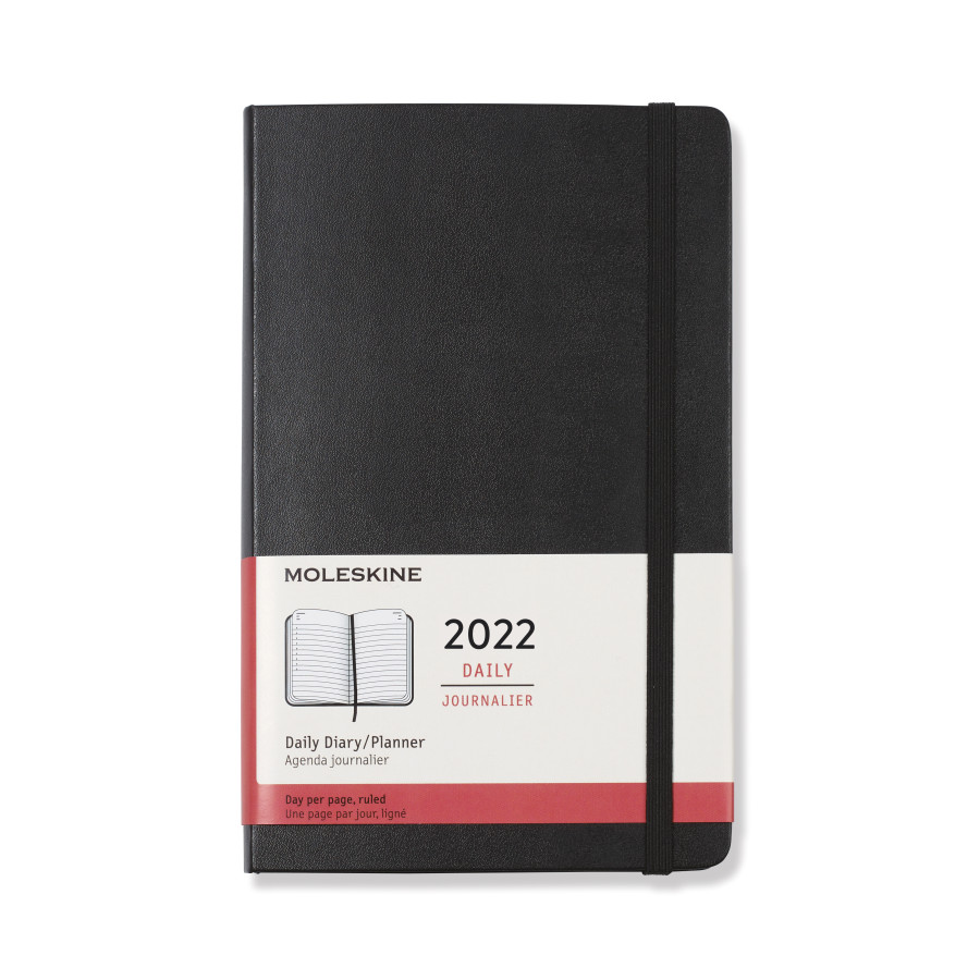 Moleskine 100889 - Hard Cover Large 12-Month Daily 2022 Planner