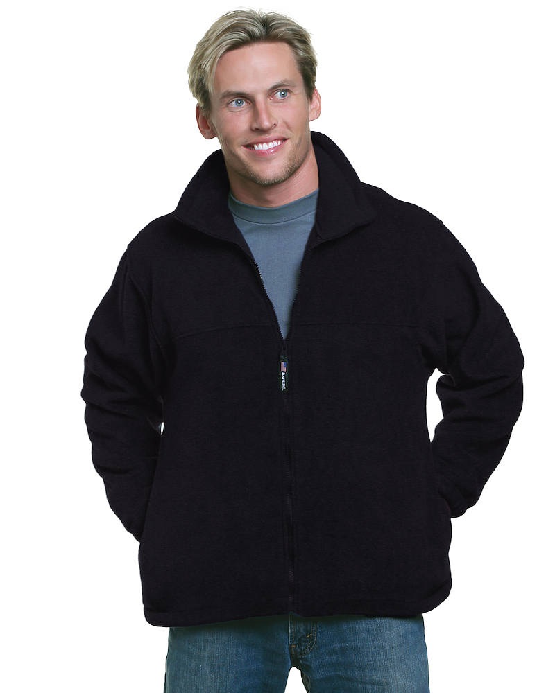 Bayside 1130 - Made In USA Unisex Full Zip Polar Fleece Jacket