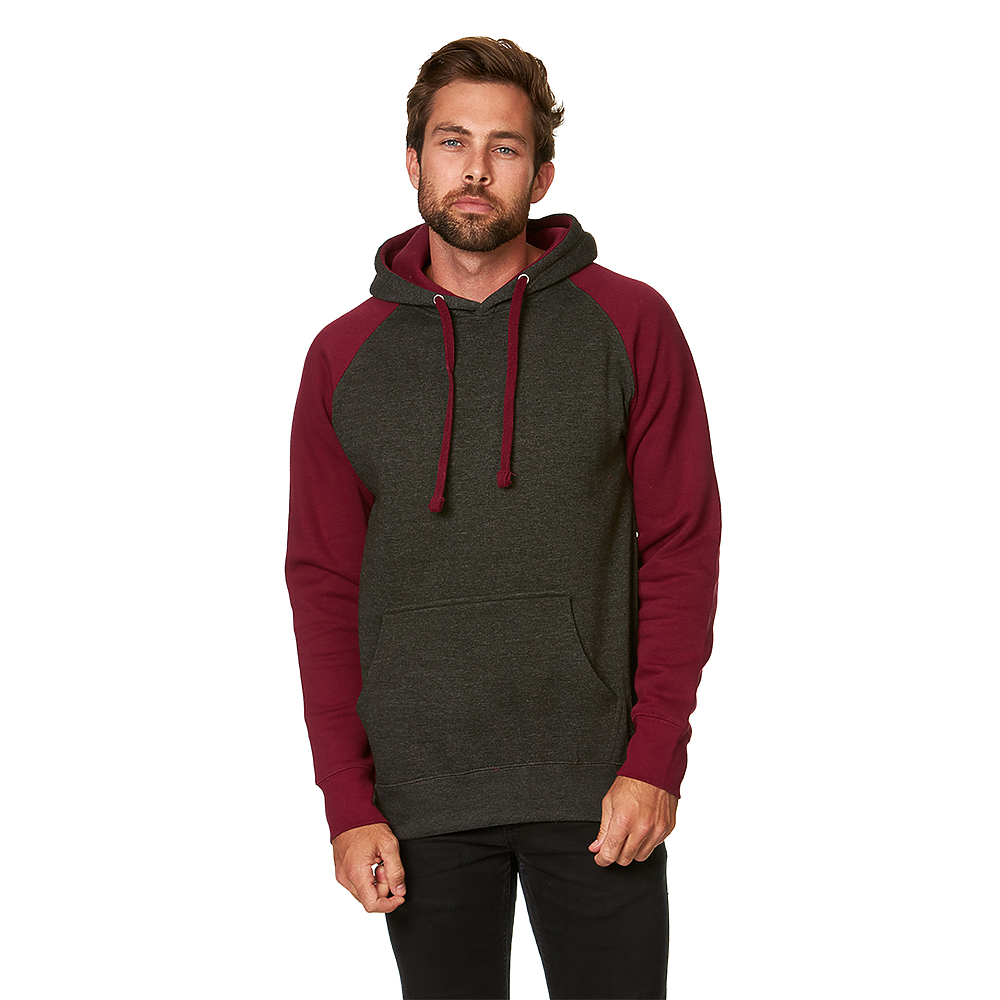 click to view CHARCOAL HTR BURGUNDY