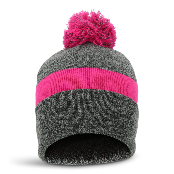 click to view Heather Grey/Hot Pink