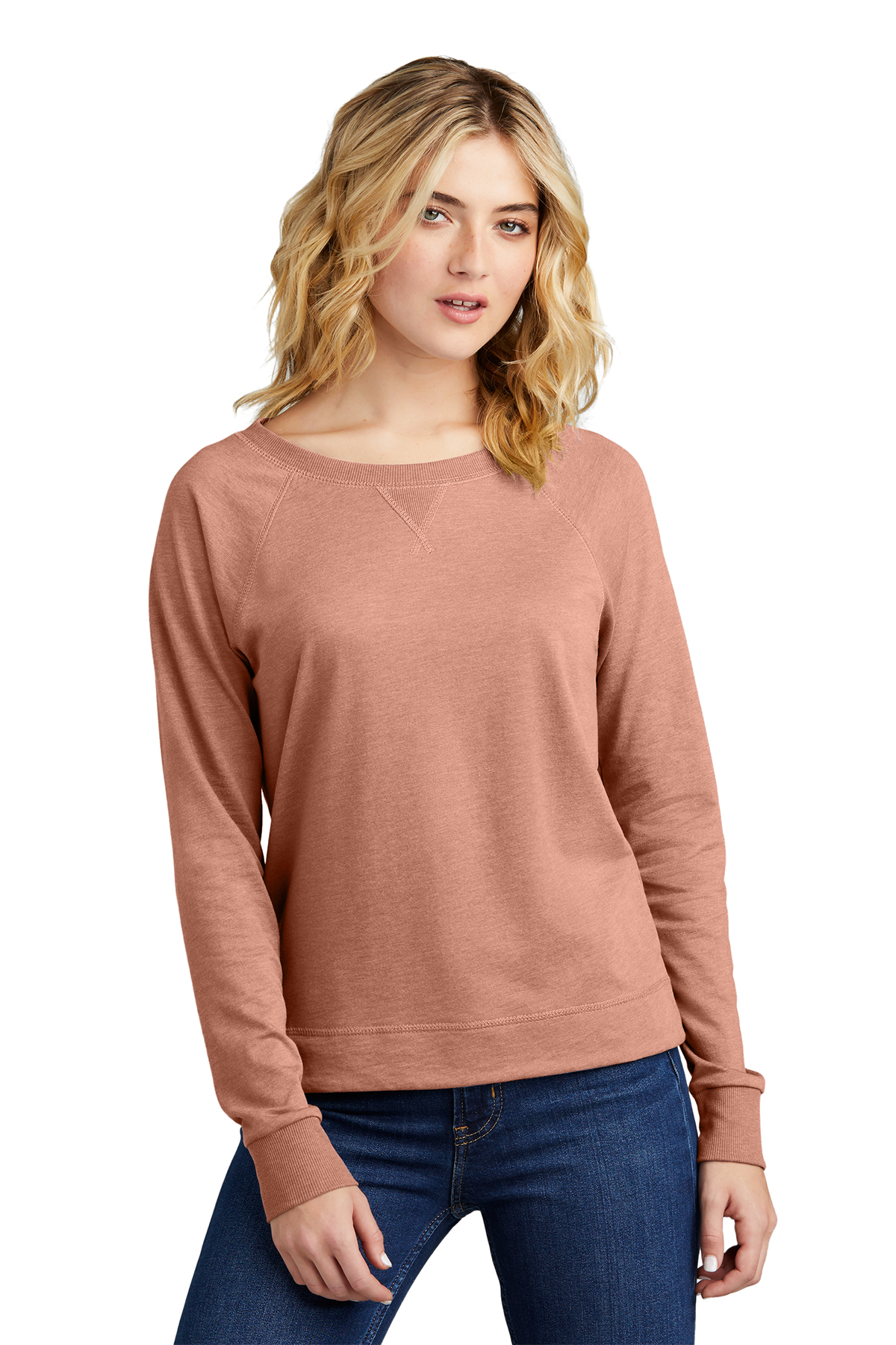 District DT672 - Women's Featherweight French Terry™ Long Sleeve Crewneck