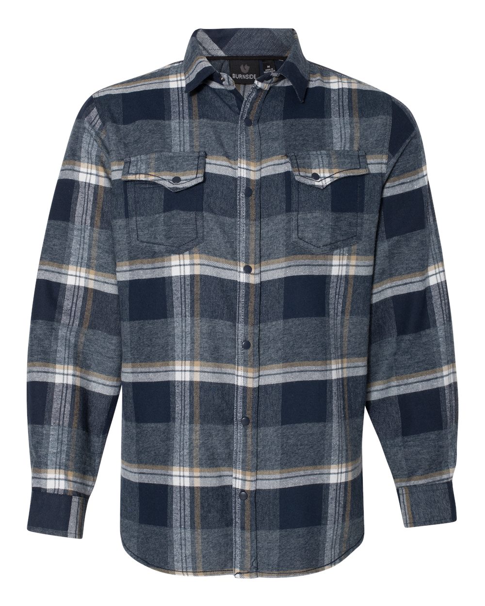 Burnside 8219 - Men's Snap-Front Plaid Flannel Shirt