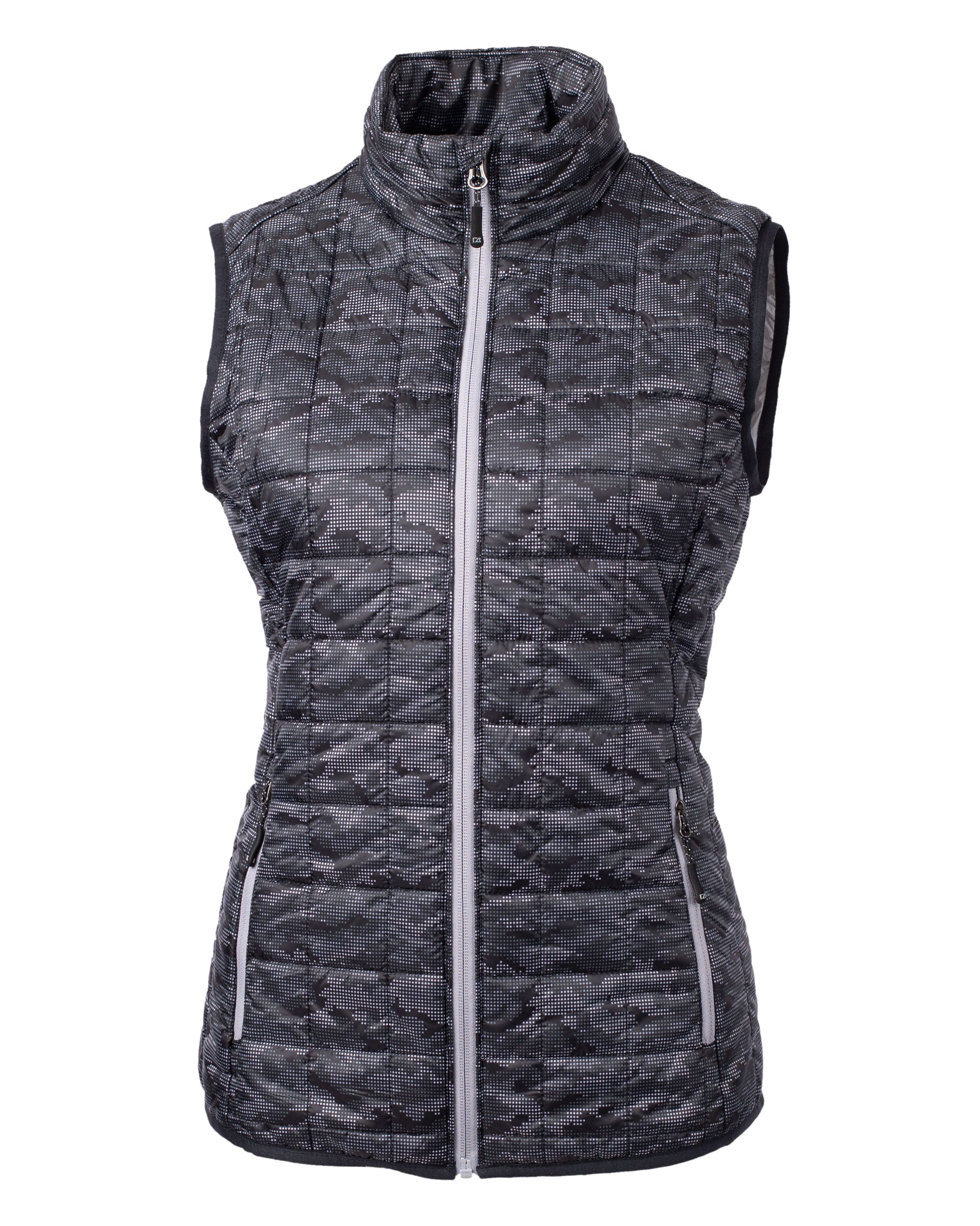 CUTTER & BUCK LCO00054 - Rainier PrimaLoft® Women's Eco Insulated Full Zip Printed Puffer Vest
