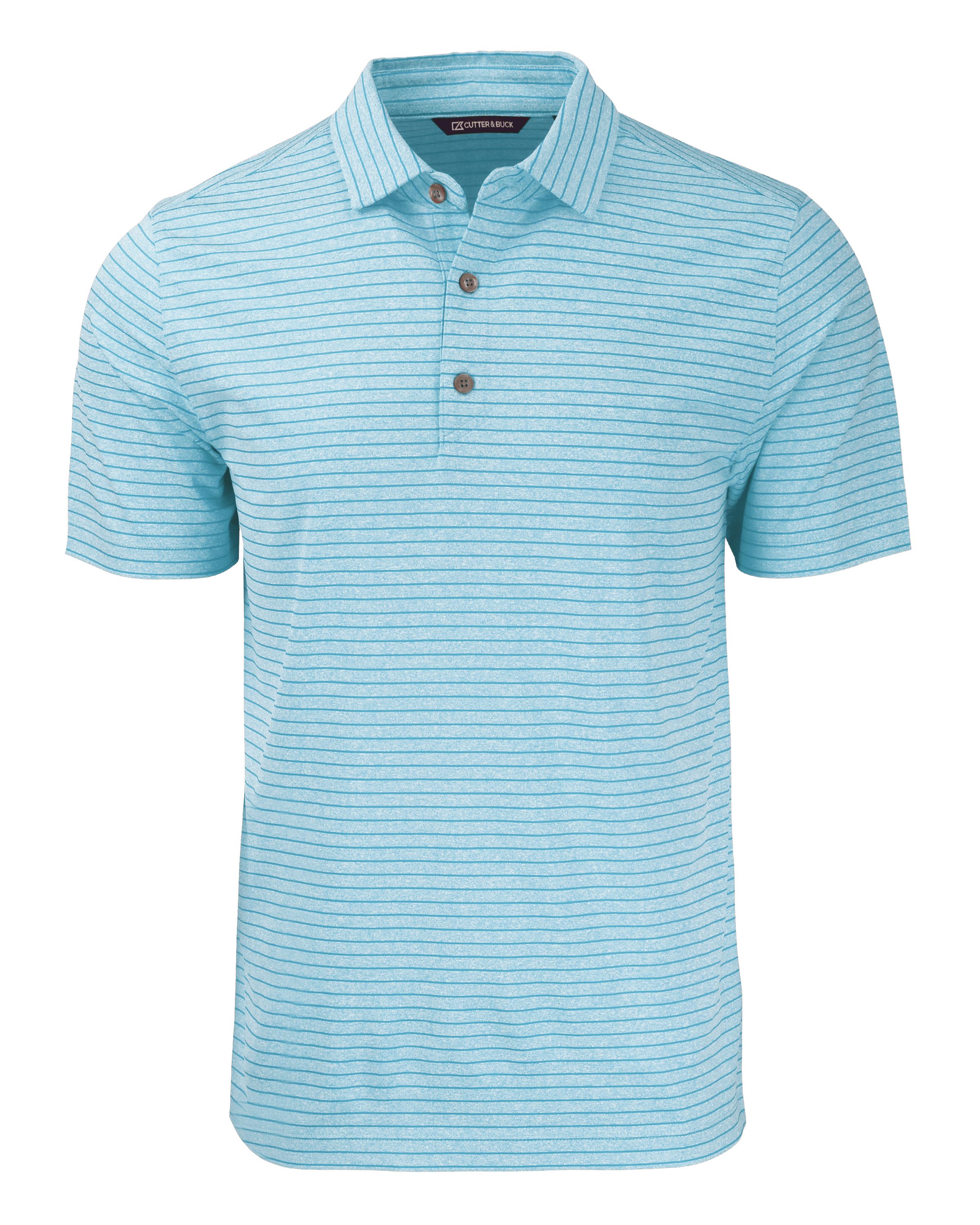 CUTTER & BUCK MCK01303 - Men's Forge Eco Heather Stripe Stretch Recycled Polo
