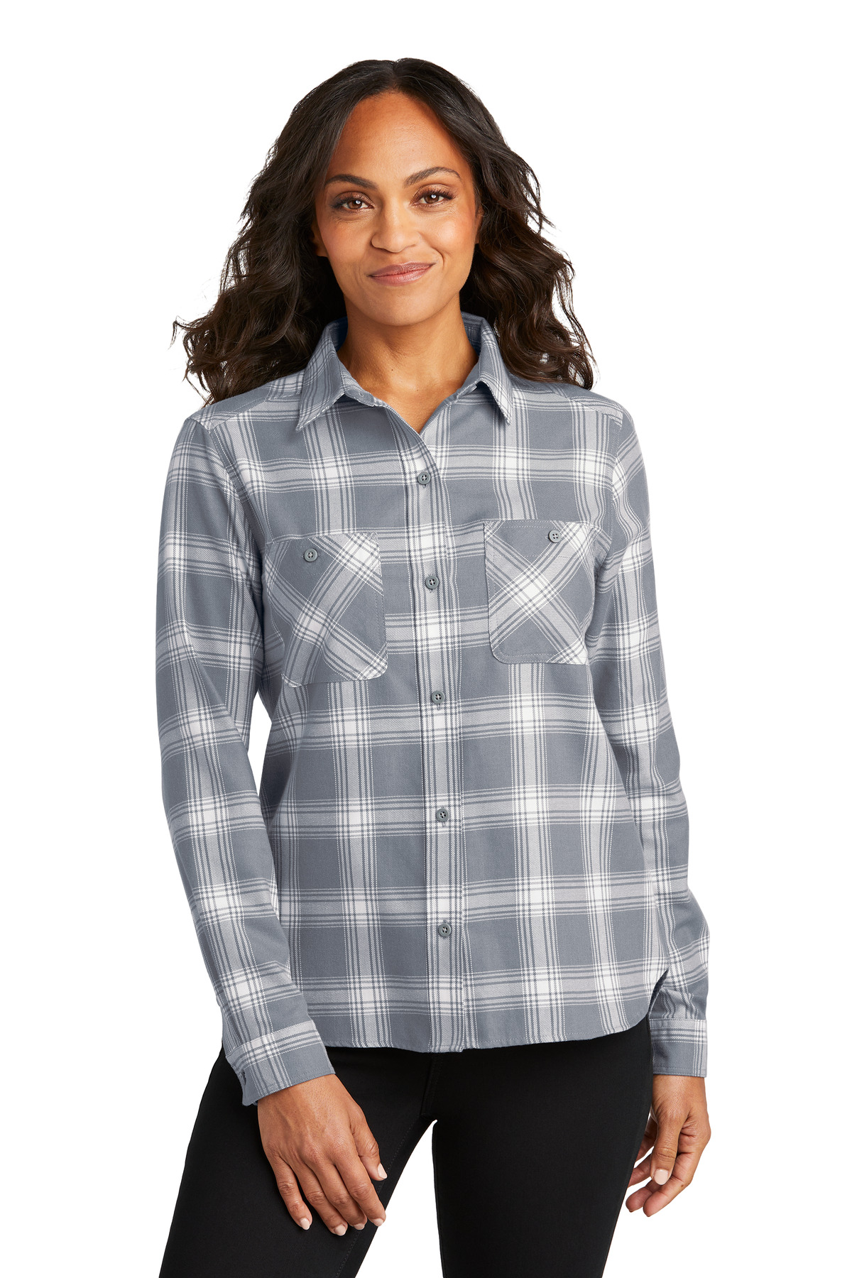 click to view Grey/ Cream Open Plaid