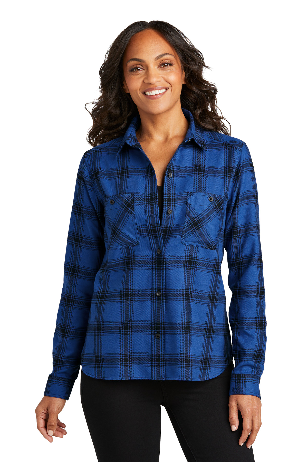 click to view Royal/ Black Open Plaid