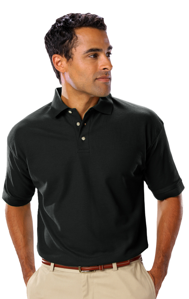Blue Generation BG7203 - Men's Teflon Short Sleeve Pique Polo Shirt without Pocket