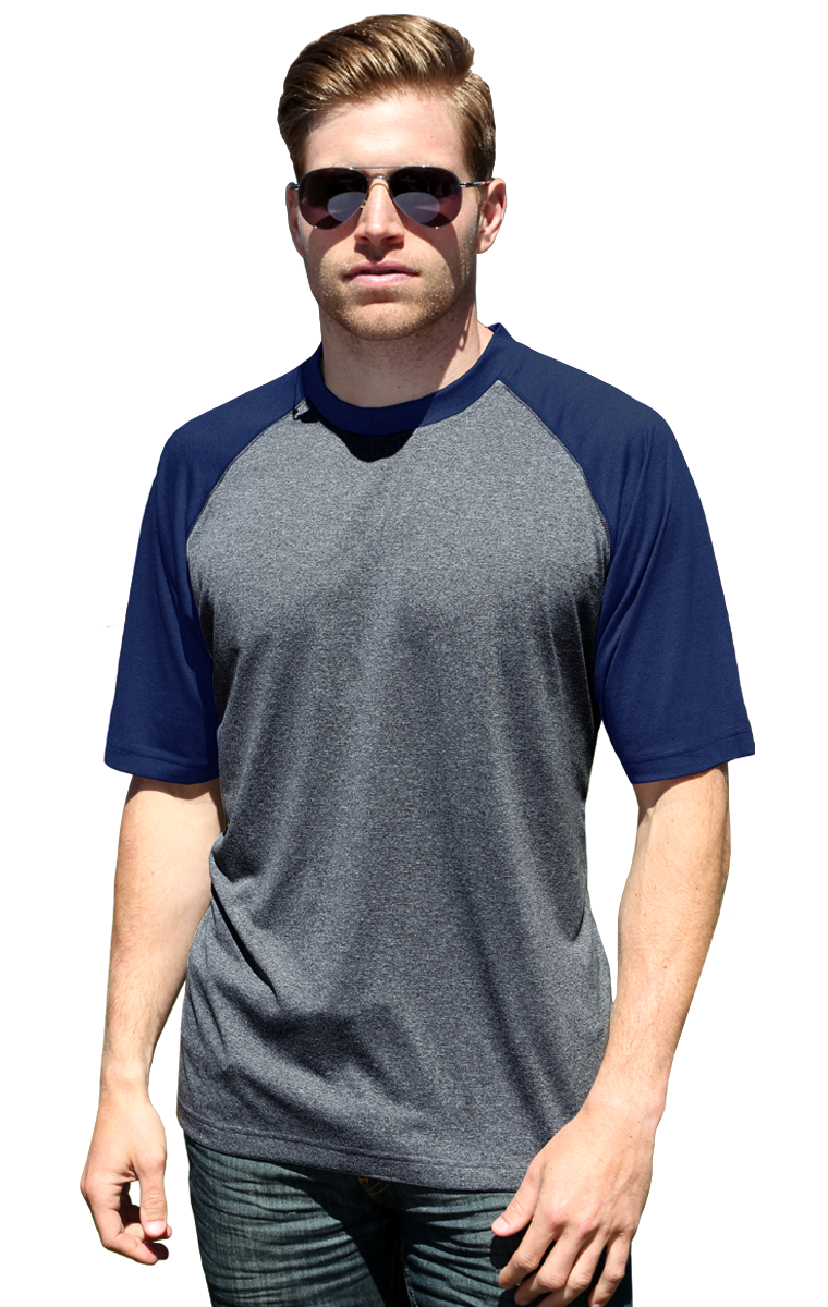 click to view Heather Grey Navy