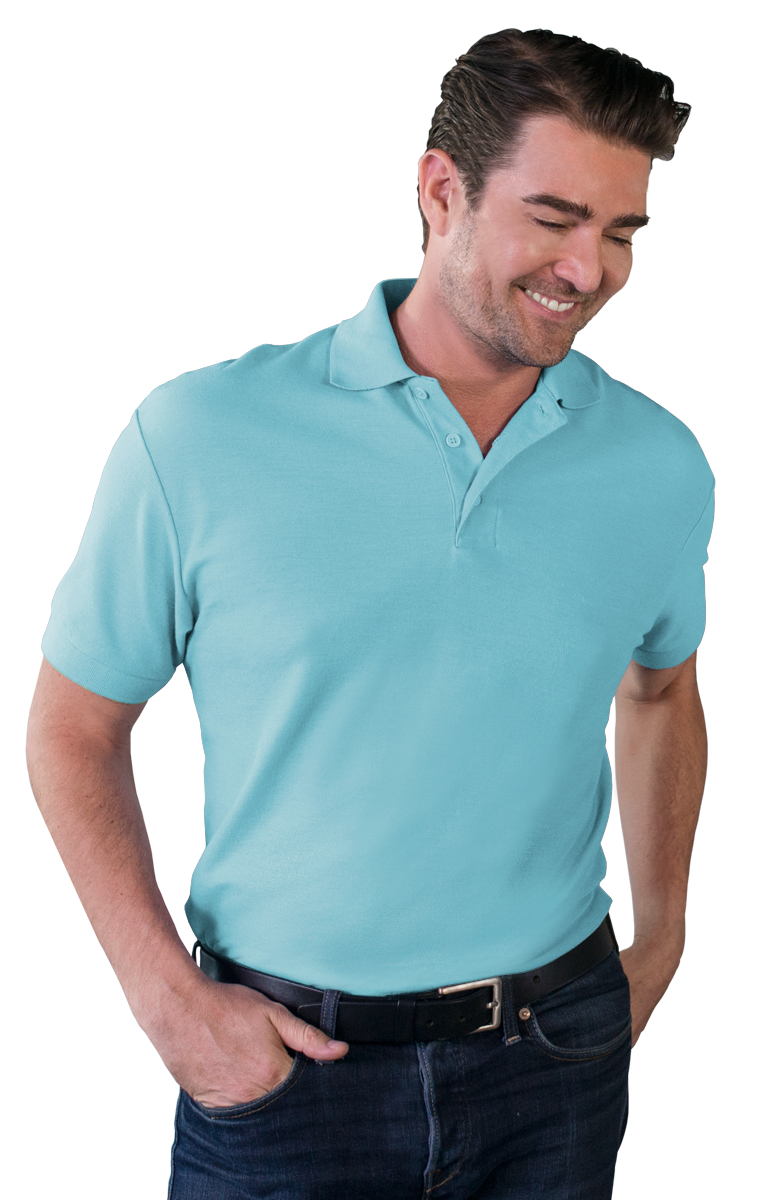 Blue Generation BG7500 - Men's Soft Touch Short Sleeve Pique Polo Shirt