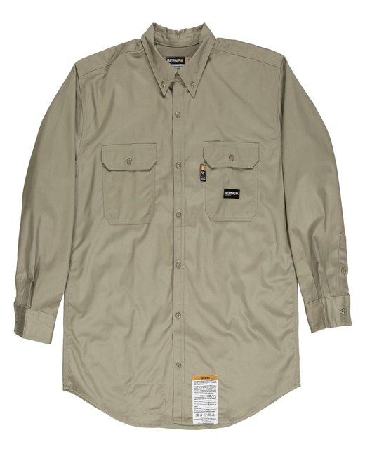 Berne Workwear FRSH10T - Men's Tall Flame-Resistant Button Down Work Shirt