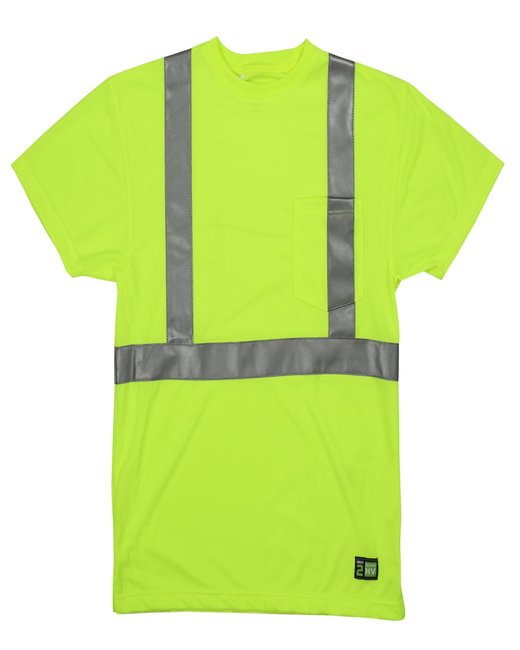 Berne Workwear HVK012T - Men's Tall Hi-Vis Class 2 Performance Short Sleeve T-Shirt