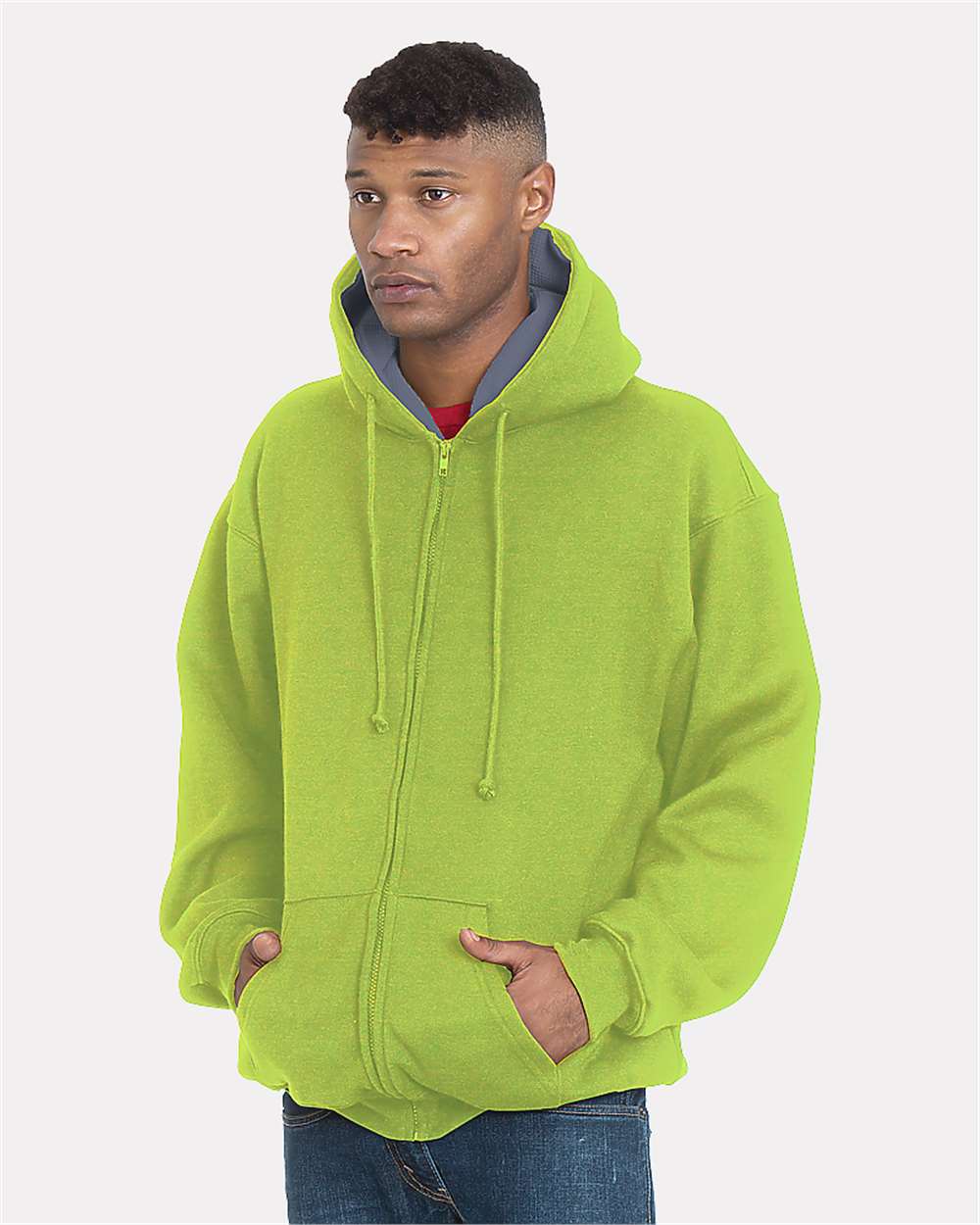click to view Lime Green/ Dark Grey