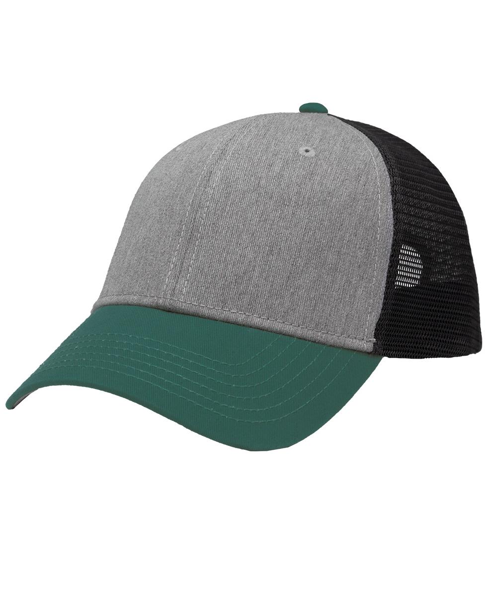 click to view Heather Grey/ Charcoal/ Forest Green