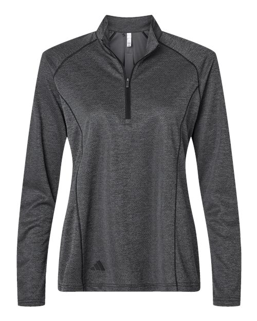 Adidas A594 - Women's Space Dyed Quarter-Zip Pullover