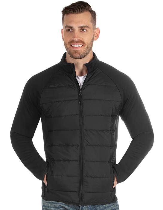 Antigua Apparel 104340 - Altitude Men's Quilted Front Panel Full Zip Jacket