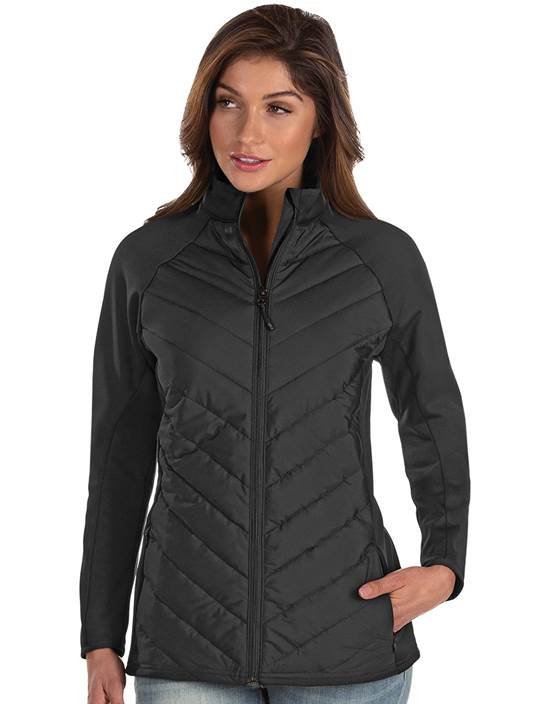 Antigua Apparel 104345 - Altitude Women's Quilted Front Panel Full Zip Jacket